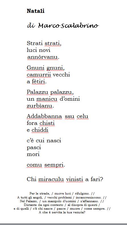 Poesie Di Natale Siciliane.Trapani Nostra Marco Scalabrino E La Sua Poesia Sul Natale 2016