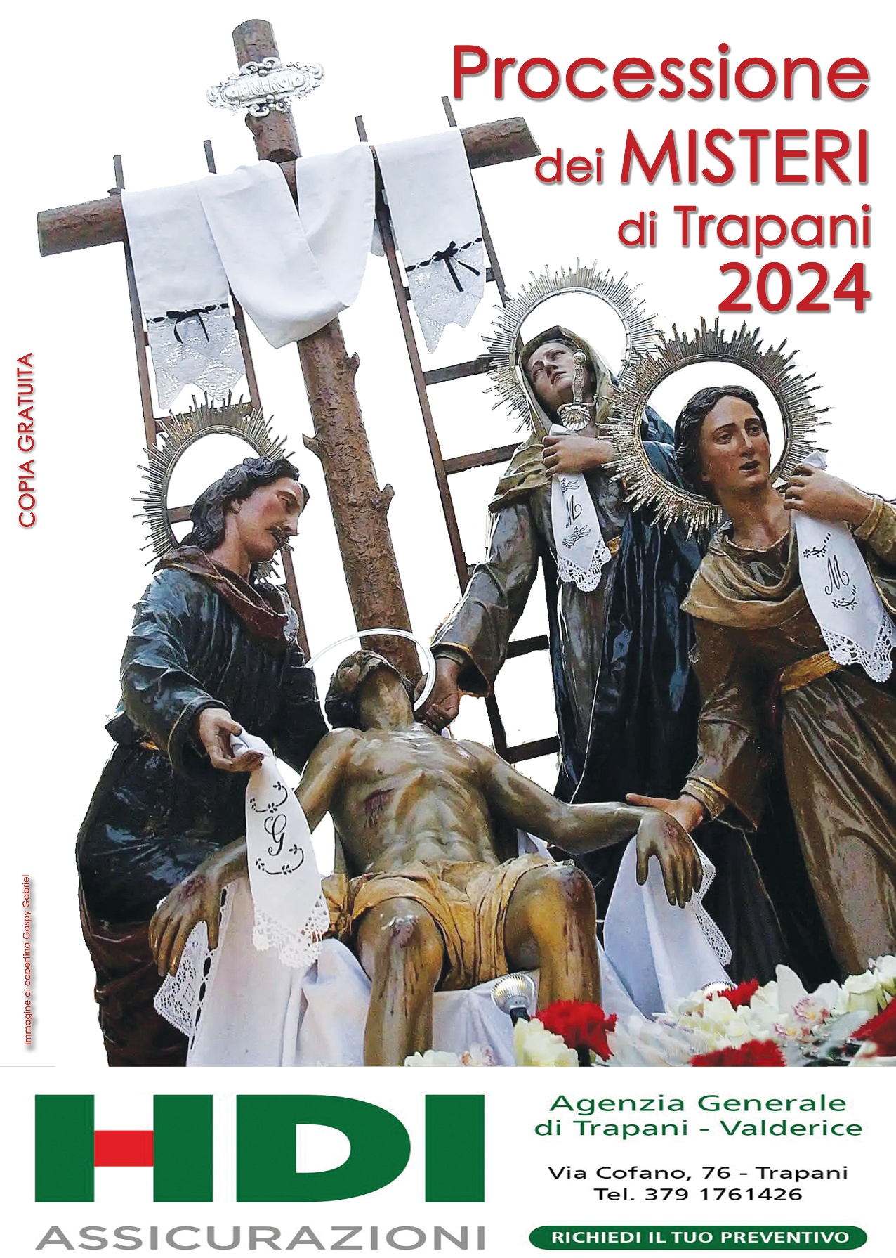 La copertina dell'opuscolo