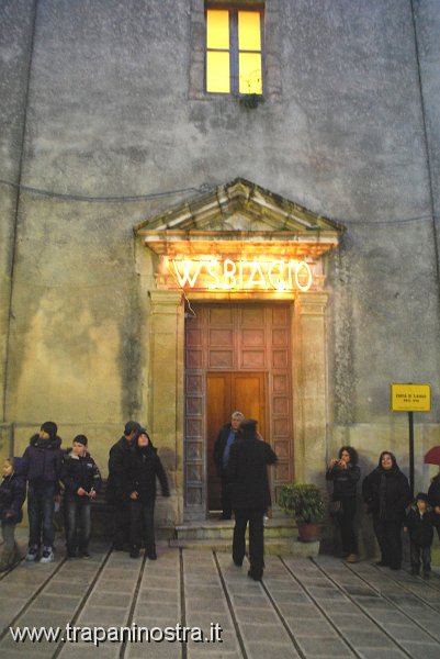 L'esterno della Chiesa di San Biagio in Salemi